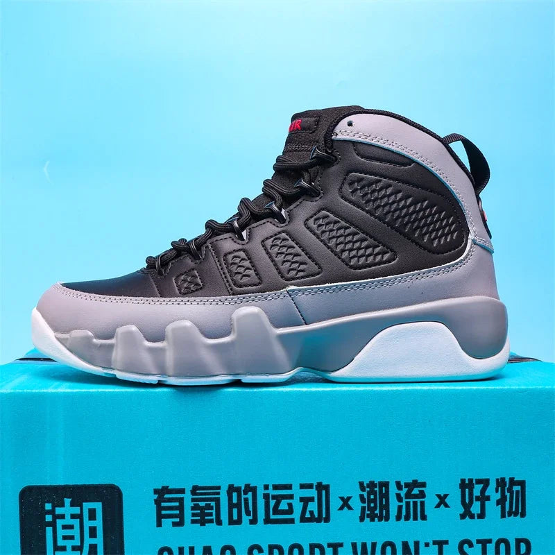 New High-top Basketball Shoes Men Outdoor Sneakers Resistant Air Cushioning Shoes Breathable Sport Shoes Fashion Running Shoes