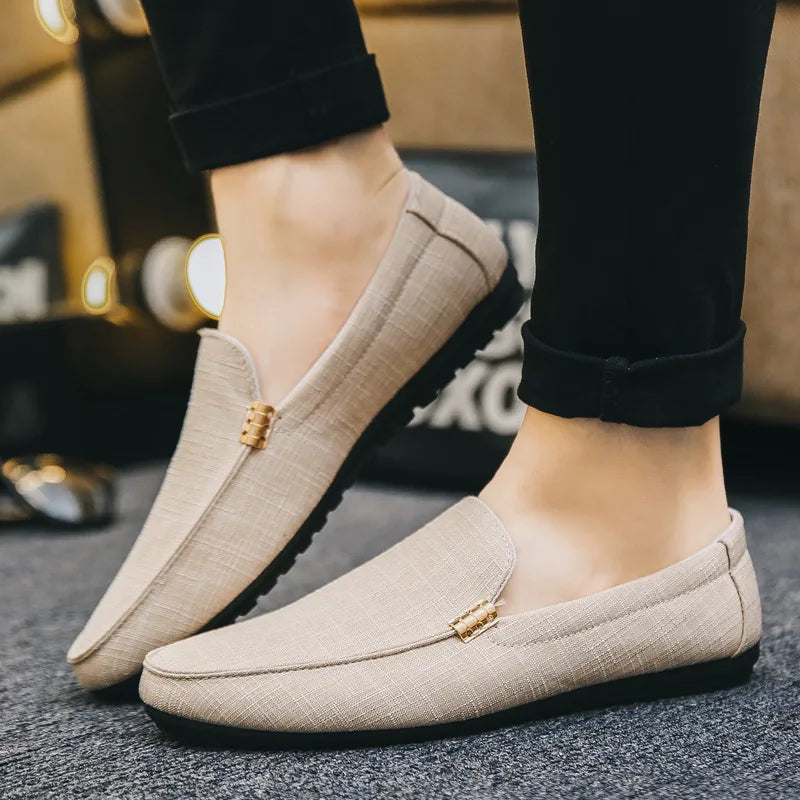 Shoes Men Casual Comfort Men Shoes Denim Male Shoes Adult Footwear 2023 New Men Loafers Canvas Shoes Men Sneakers Driving Shoes