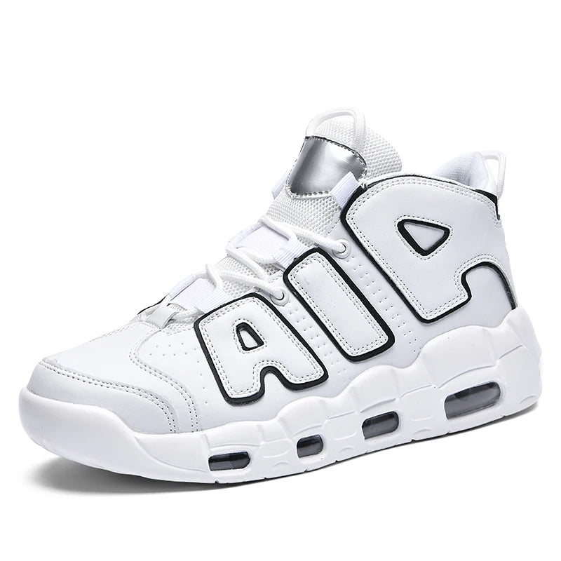 2025 Men's Air Cushion Running Shoes Breathable Knit Upper Shock Absorption Gym Jogging Shoes Basketball Shoes New