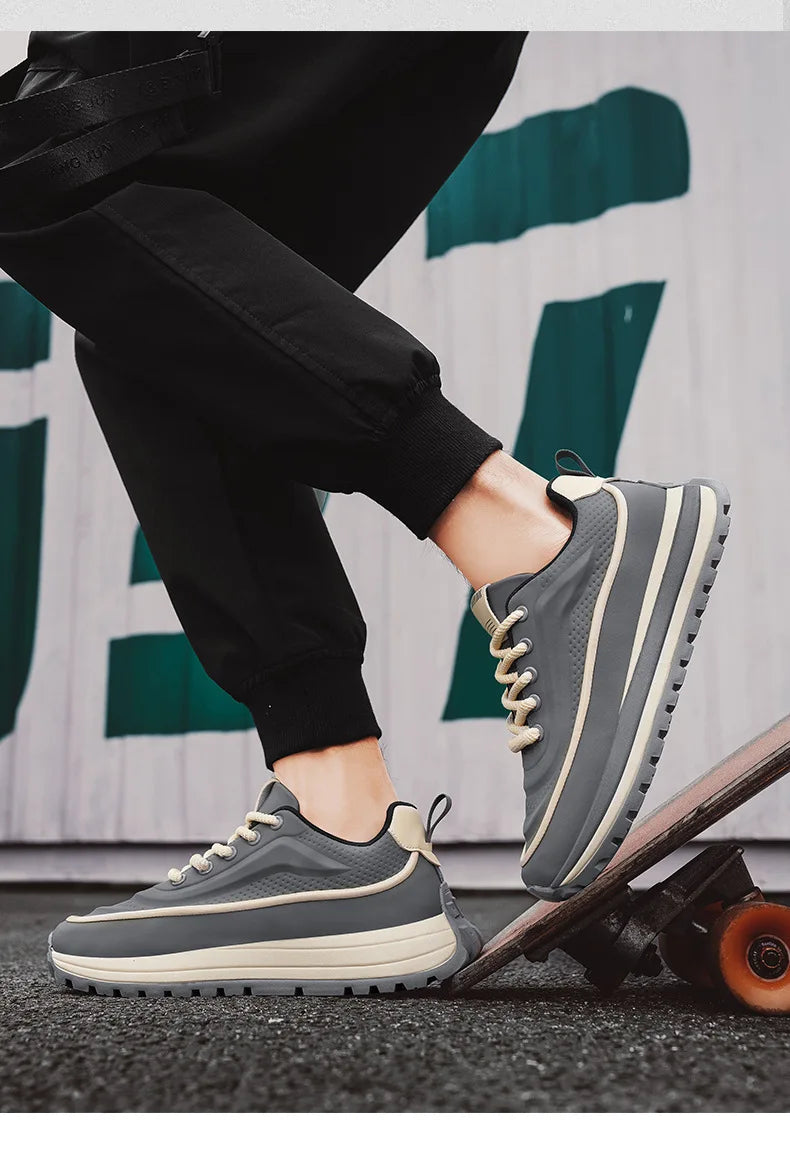 New Shoes for Men Chunky Sneaker Thick-soled Casual Sport Shoes Street Trend Colors Height Increasing Platform Shoes
