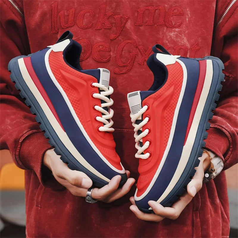 Casual Sneaker Round Toe Men's Sneakers Sports and Leisure Shoes for Men Soft and Comfortable Loafers Wear-resistant Non-Slip