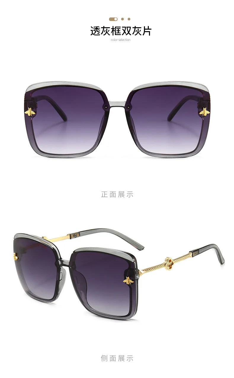 Sunglasses Woman 2023 Luxury Brand Designer Fashion Unisex High Quality Sun Glasses Eyewear Ladies Female Square Goggle UV400