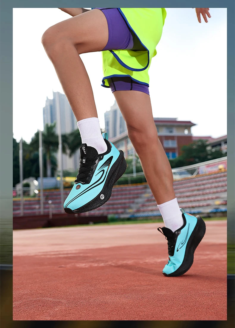 Running Shoes Men Carbon Plate Speciality Marathon Sports Breathable Lightweight Women's Comfortable Nonskid Leisure Sneakers