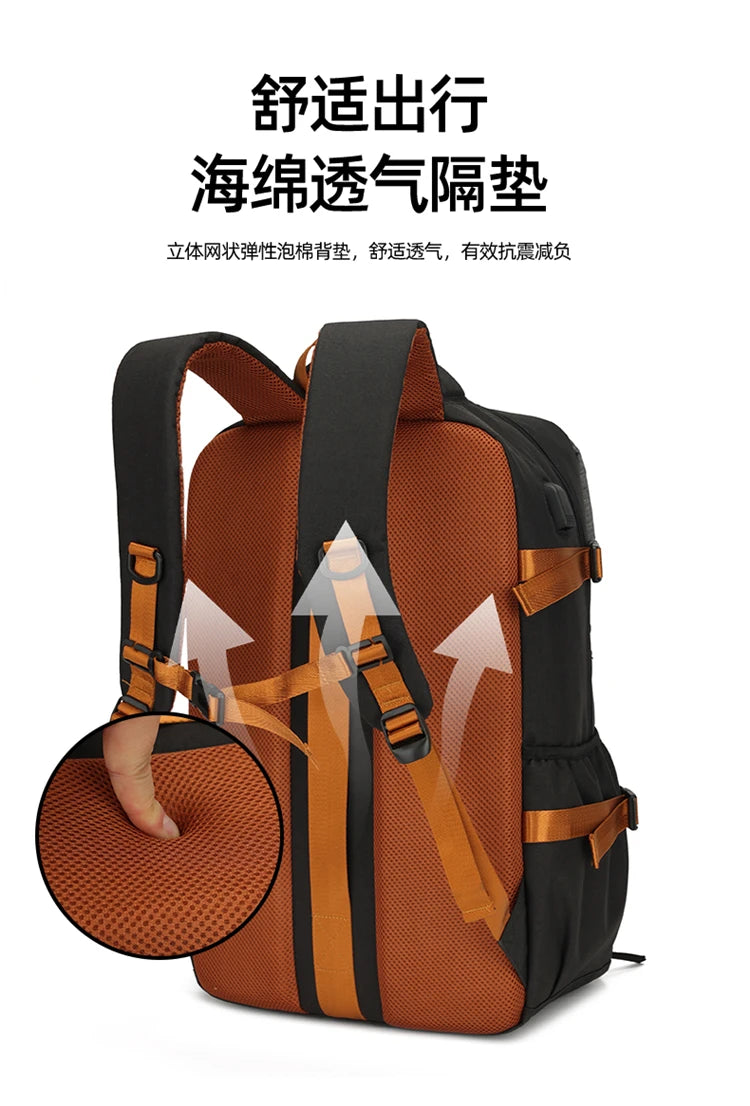 Backpack for men, large capacity travel bag, outdoor waterproof luggage bag, business trip hiking bag, student backpack, backpac