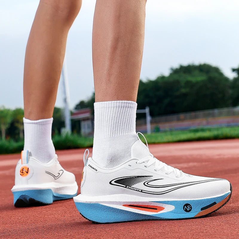 Running Shoes Men Carbon Plate Speciality Marathon Sports Breathable Lightweight Women's Comfortable Nonskid Leisure Sneakers