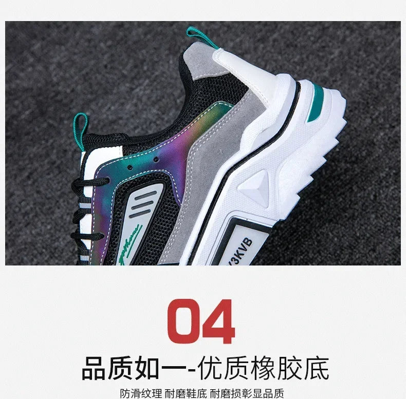 designer shoes men New Style Summer Breathable Wild Mesh Sports Casual Youth Increase Old Fashion Men's Shoes  sneakers