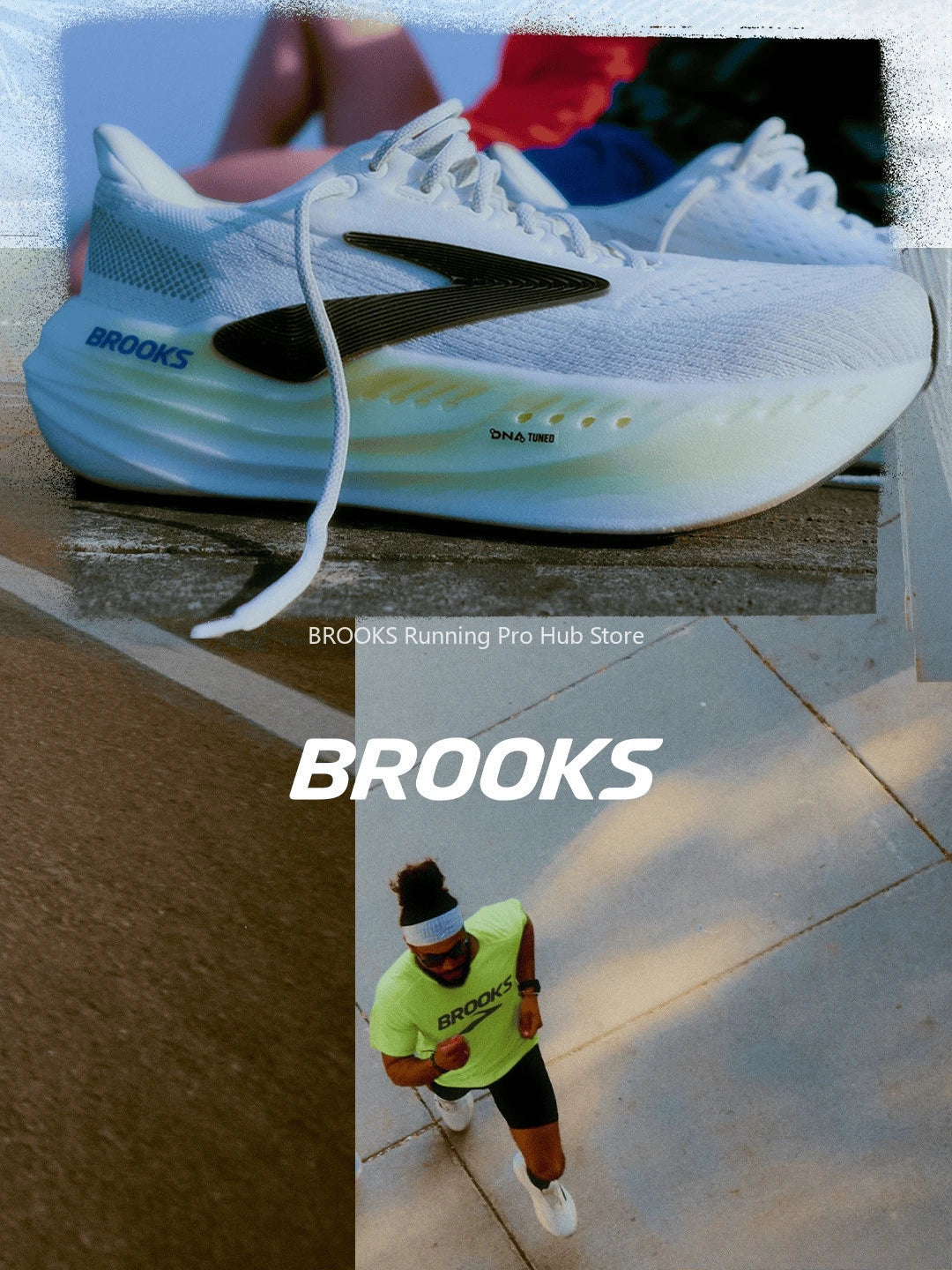 Original Brooks Men's Running Shoes Glycerin MaxMesh Breathable Design Non-slip Cushioned Women’s Casual Sneakers 1104471D026