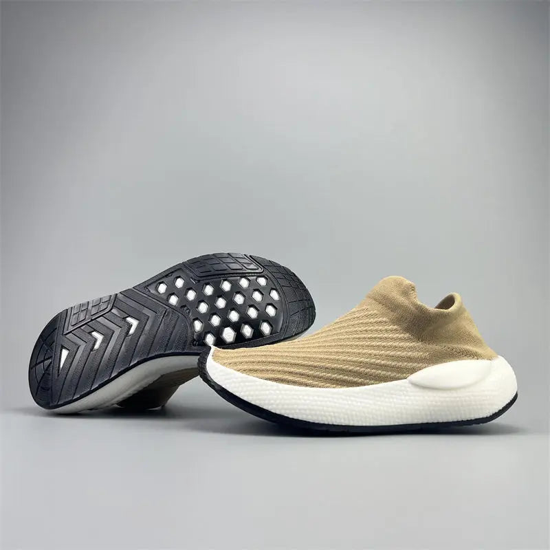 Men's Platform Sneakers - Slip-On Casual Shoes for Gym & Daily Wear