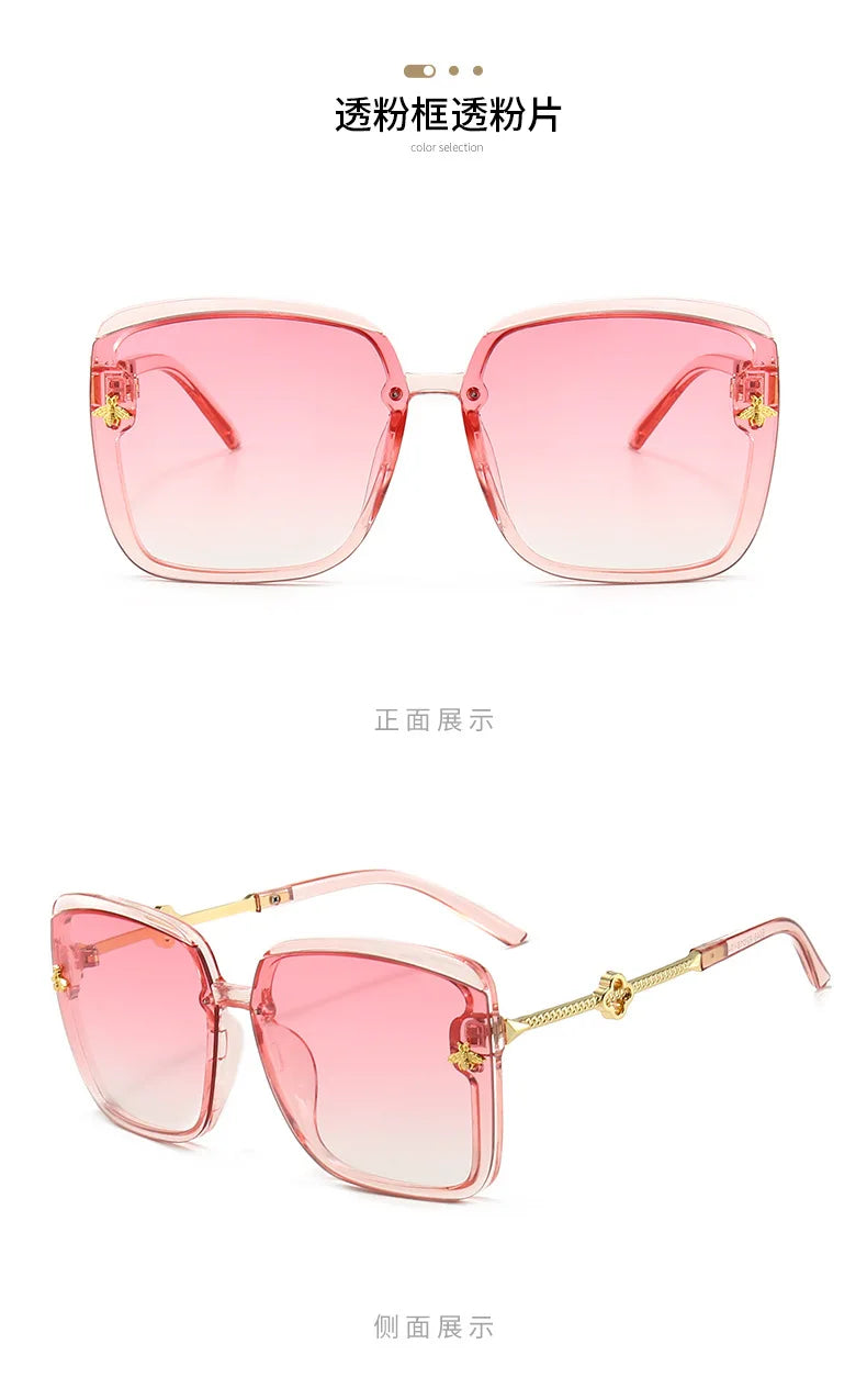 Sunglasses Woman 2023 Luxury Brand Designer Fashion Unisex High Quality Sun Glasses Eyewear Ladies Female Square Goggle UV400