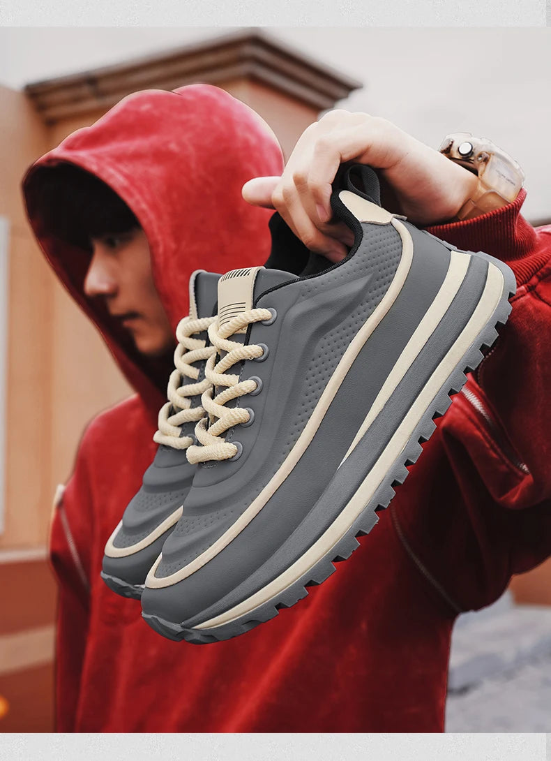 Casual Sneaker Round Toe Men's Sneakers Sports and Leisure Shoes for Men Soft and Comfortable Loafers Wear-resistant Non-Slip