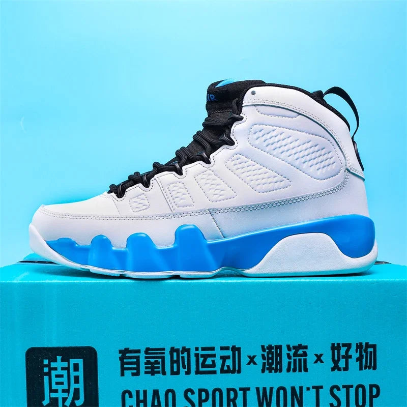 New High-top Basketball Shoes Men Outdoor Sneakers Resistant Air Cushioning Shoes Breathable Sport Shoes Fashion Running Shoes