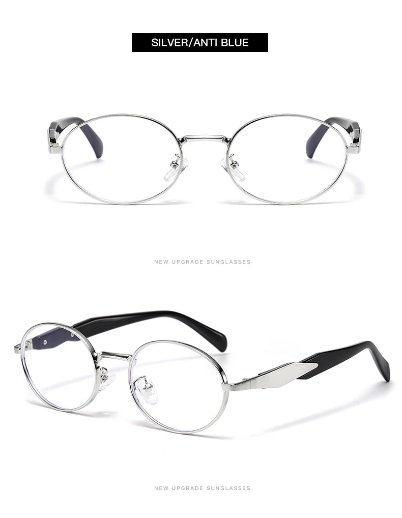 Car Sun Glasses 3pcs New Metal Small Oval Sunglasses Women Trend High Quality Classic Men Luxury Brand Eyewear Unisex