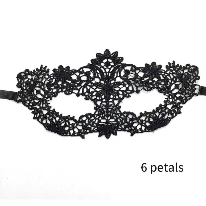 Women Carnival Mask Hollow Lace Masquerade Face Mask Princess Prom Party Props Black Eye Mask Halloween Costume for Women