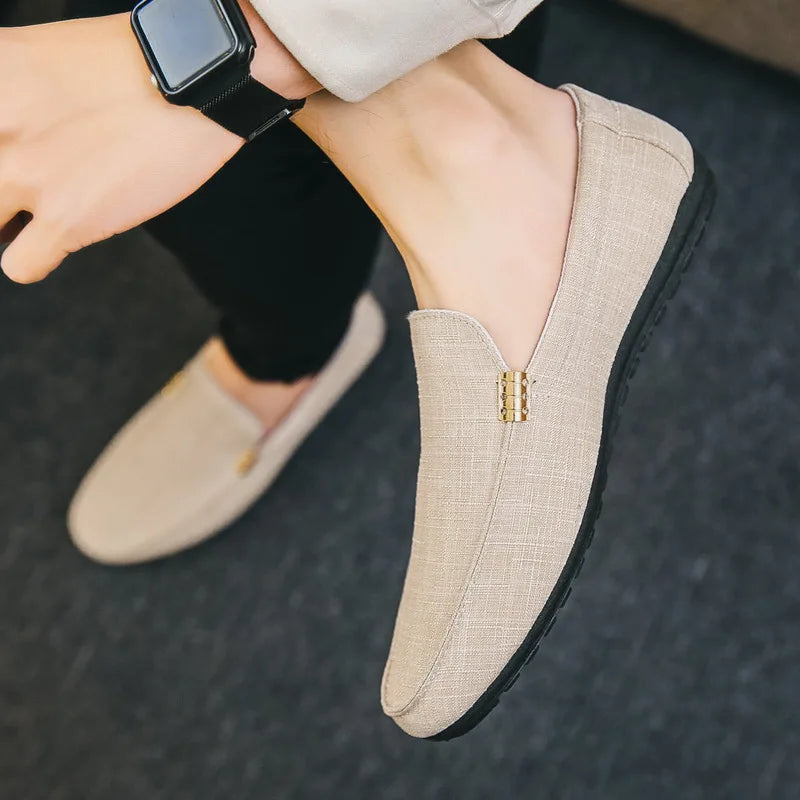 Shoes Men Casual Comfort Men Shoes Denim Male Shoes Adult Footwear 2023 New Men Loafers Canvas Shoes Men Sneakers Driving Shoes
