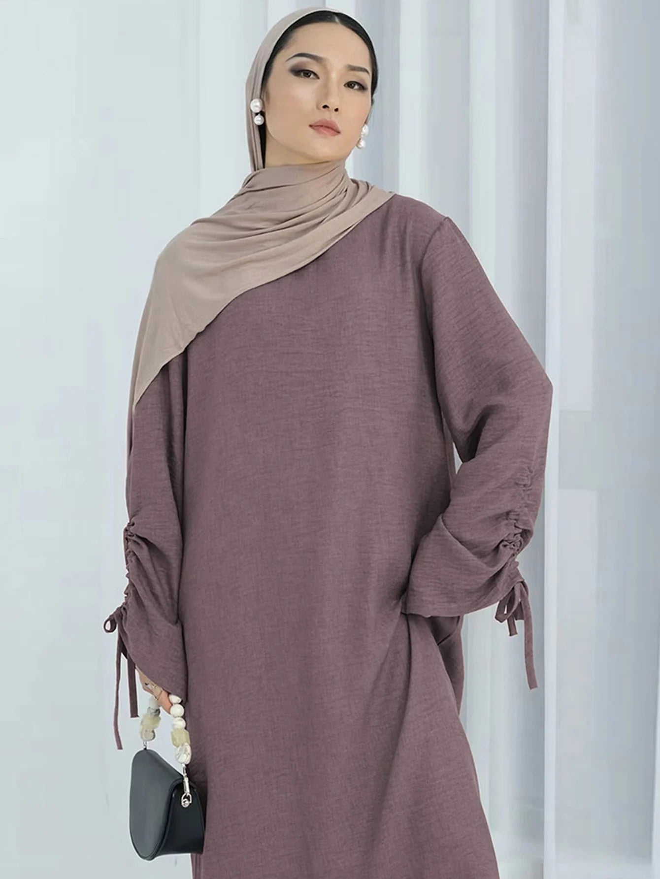 Arab Long Robe Abaya Modest Dress for Women Dress Dubai Saudi Eid Muslim Vestidos Ramadan Morocco Abayas Kaftan Islamic Clothing