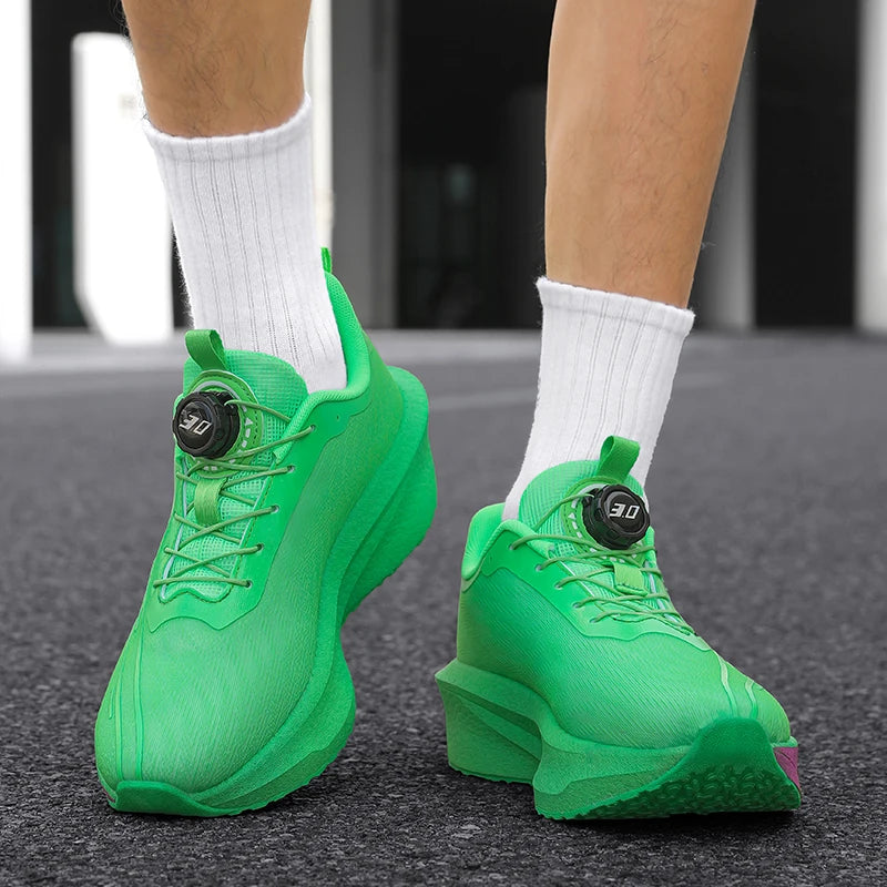 Men's Sports Shoes Sneakers Carbon Plate Running Shoes Male Marathon Racing Shock-absorbing Athletics Training Shoes for Women