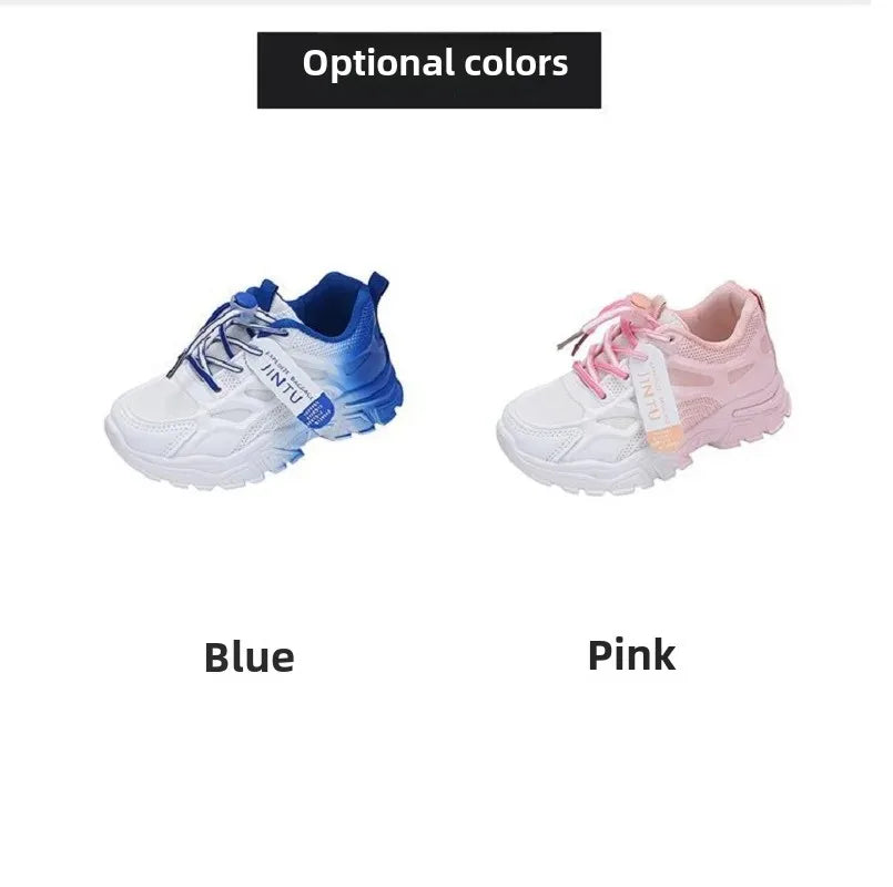 Kids Fashion Shoes For Boys Girls Toddler Boy Girl Soft Sports Shoes Children Running Sneakers Air Mesh Breathable 26-37