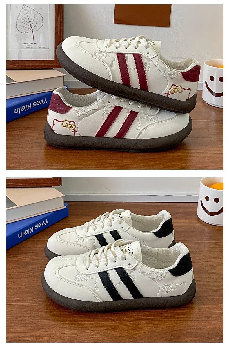 Women's Casual Outdoor Lace UpSport Shoes 2025 Spring Autumn Designer Korean Round Toe Sneakers Vulcanized Shoes Tenis De Mujer