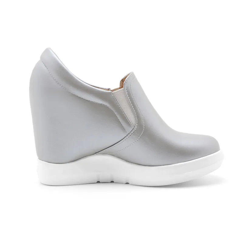 White Wedge Shoes Women Sneakers Spring Autumn Hidden Heels Ladies Loafers Shoes Casual Comfort Wedges Platform Female Shoes