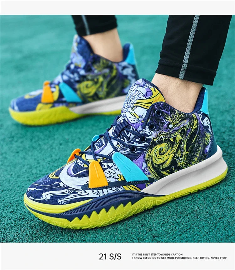 Basketball Shoes Cushion Anti Slip Sports Shoes Fitness Training Shoes Male Basketball Boots Basket Sneakers 2024 Couple Style