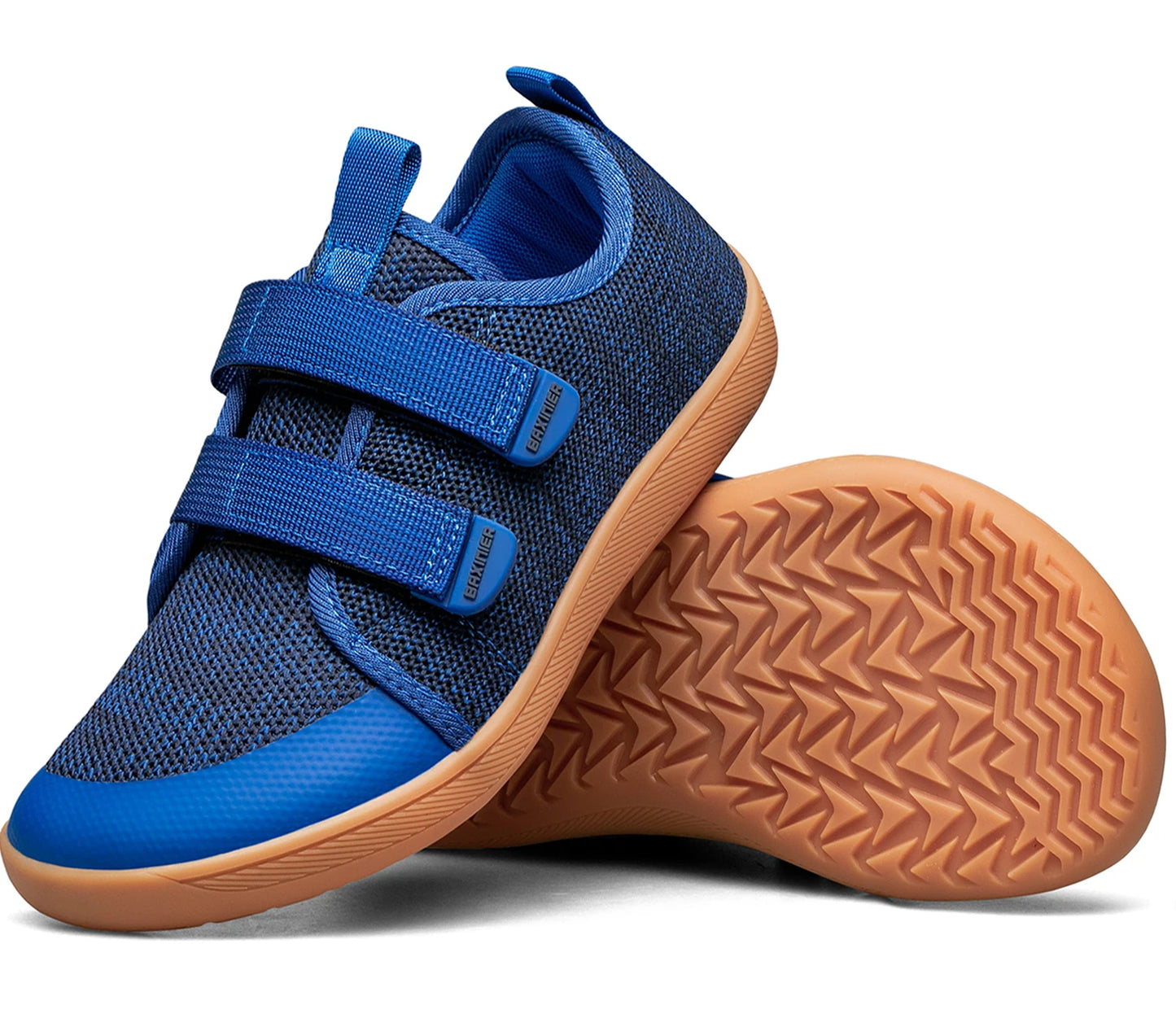 New Kids Barefoot Sneakers Girls Boys Fashionable Children's Shoes Wide Toe Breathable Knitted Mesh Sole Non Slip Walking Cross