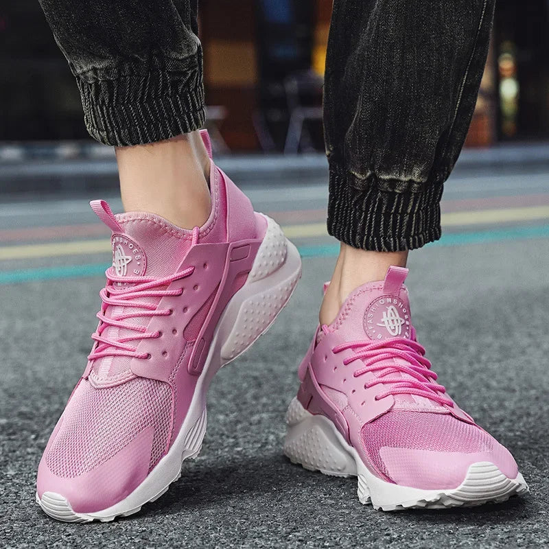 Size 36-47 Casual Sports Shoes for Men and Women Lightweight Mesh Breathable Summer Running Shoes, Fashionable EVA Outsole