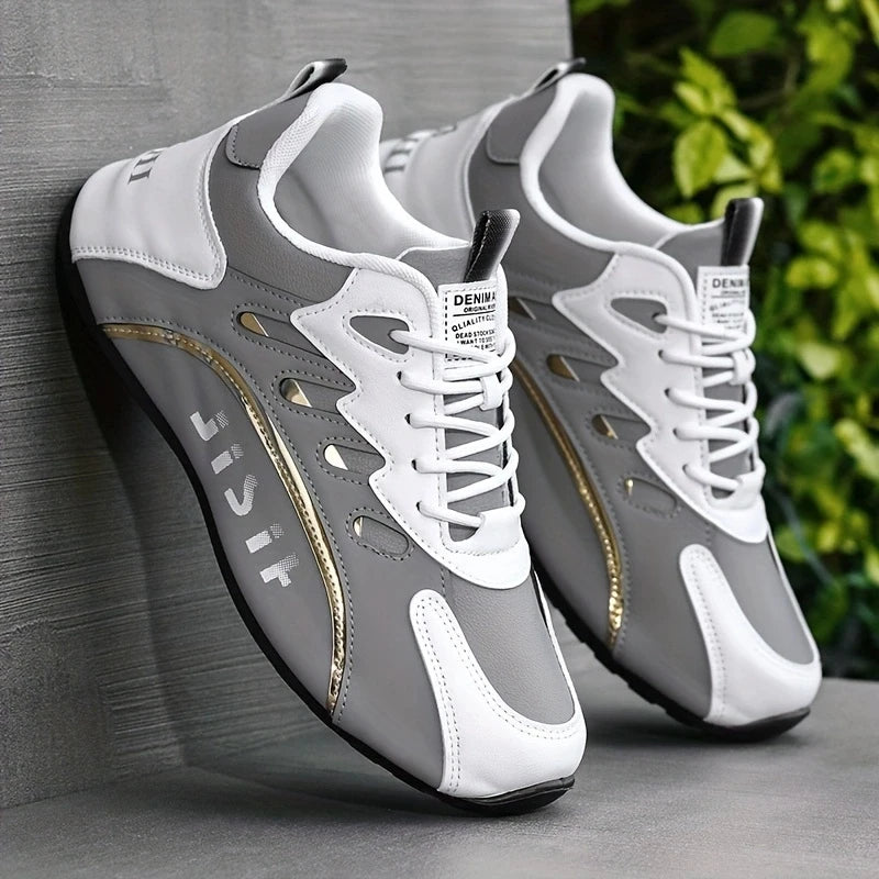2025 Men Sneaker High Quality Leather Casual Shoes for Men Fashion All-match Sports Shoes Platform Comfortable Men Running Shoes