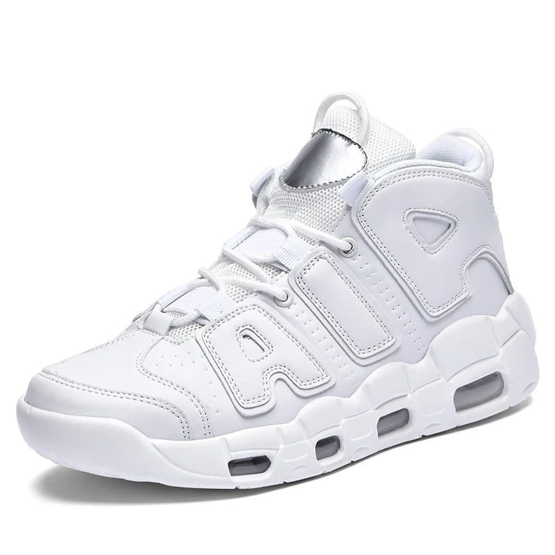 2025 Men's Air Cushion Running Shoes Breathable Knit Upper Shock Absorption Gym Jogging Shoes Basketball Shoes New