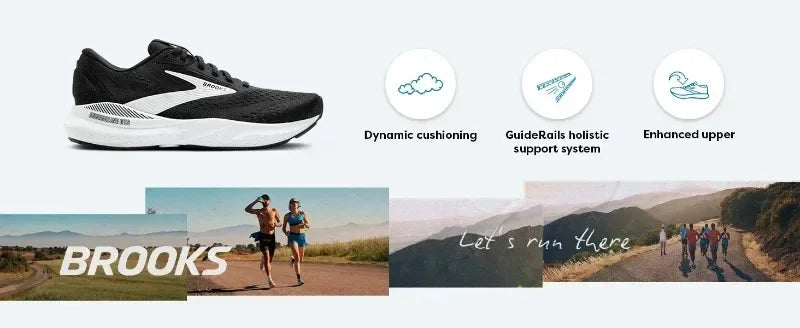 (Authentic) Brooks Adrenaline GTS 24 Stylish Commuter Running Shoes Mesh Breathable Outdoor Casual Sports Shoes