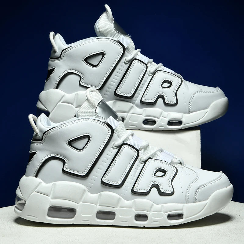 2025 Men's Air Cushion Running Shoes Breathable Knit Upper Shock Absorption Gym Jogging Shoes Basketball Shoes New