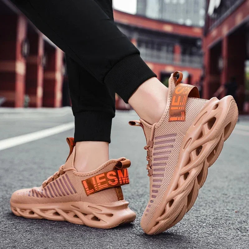 YRZL Men Shoes Sport Comfortable Sneakers Breathable Couple Running Shoes Women Tenis Sports Shoe White Walking Man Sneakers