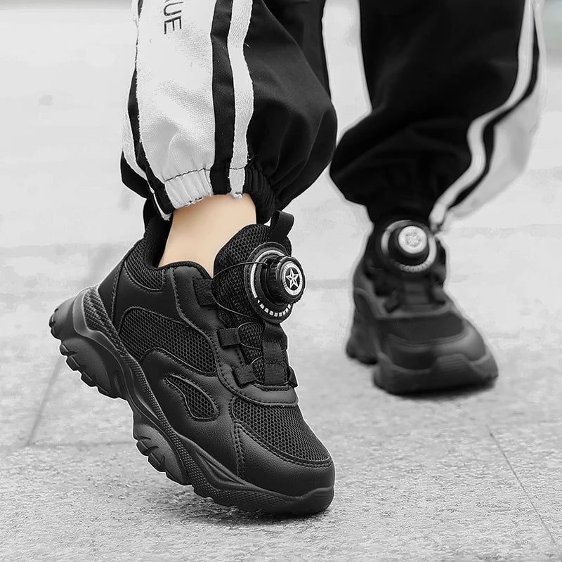 Kids Shoes Boy Casual Sneakers Platform Comfortable Black White Child School Sports Tenis Boy Shoes Children's Basketball Shoes