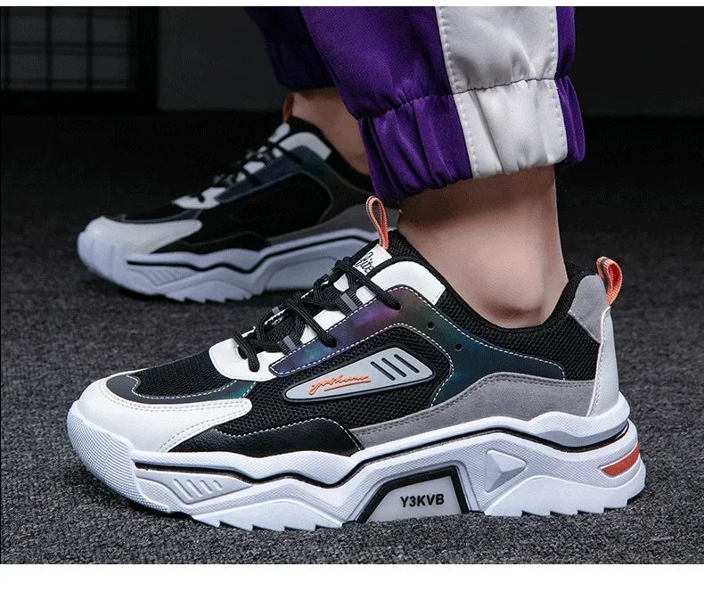 designer shoes men New Style Summer Breathable Wild Mesh Sports Casual Youth Increase Old Fashion Men's Shoes  sneakers