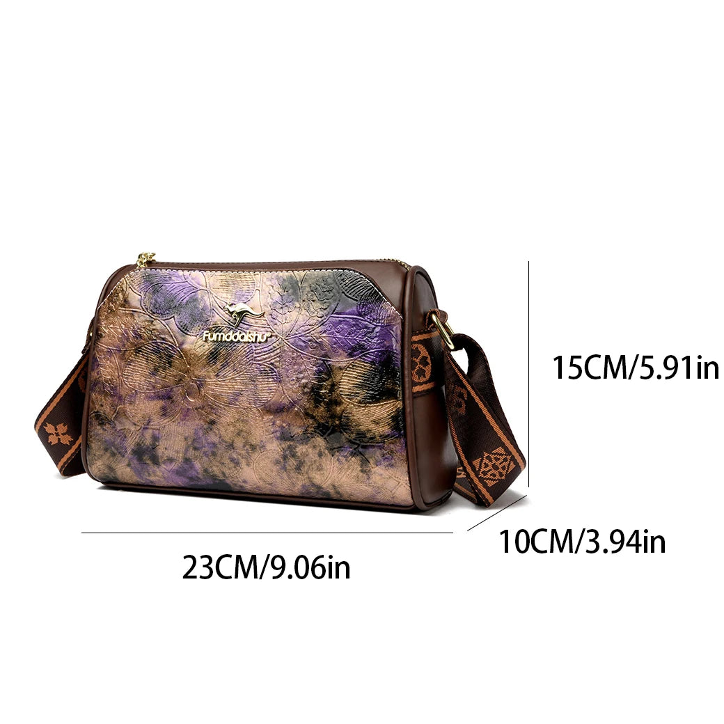 Women High Quality Soft Leather Shoulder Bags Luxury Designer Purses Crossbody Bag Ladies Vintage Messenger Commuting Sac A Main