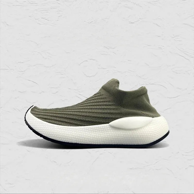 Men's Platform Sneakers - Slip-On Casual Shoes for Gym & Daily Wear