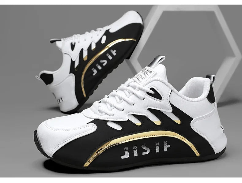 2025 Men Sneaker High Quality Leather Casual Shoes for Men Fashion All-match Sports Shoes Platform Comfortable Men Running Shoes