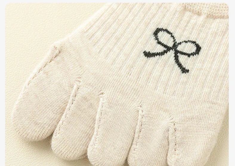 5 Pairs Five Finger Socks Women  Anti-slip Cotton Toe Socks with Separate Fingers Sports Summer Thin Slipper Socks