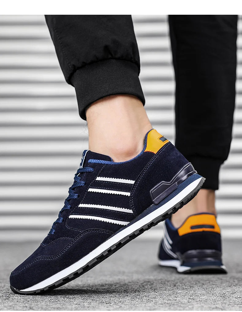 Artificial Leather Men Causal Shoes Male Spring Men Casual Light Shoes Sneakers Lac-up Flats Breathable Outdoors Sapato