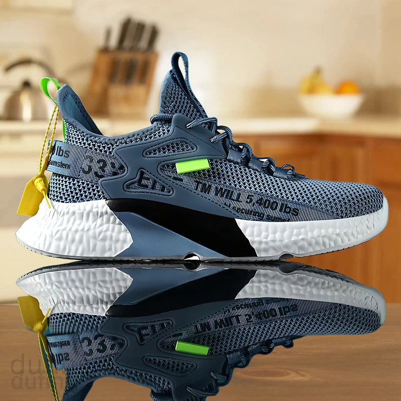 Men's new shoes sneakers light casual fashion running elastic leisure outdoor mesh summer sports tennis man walking 2025 size