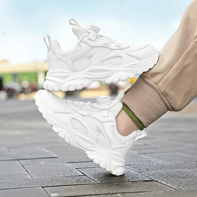 2025 Hot Selling Autumn Childrens Sports Shoes Lightweight and Simple Solid Color Running Shoes Arch Support Training Shoes