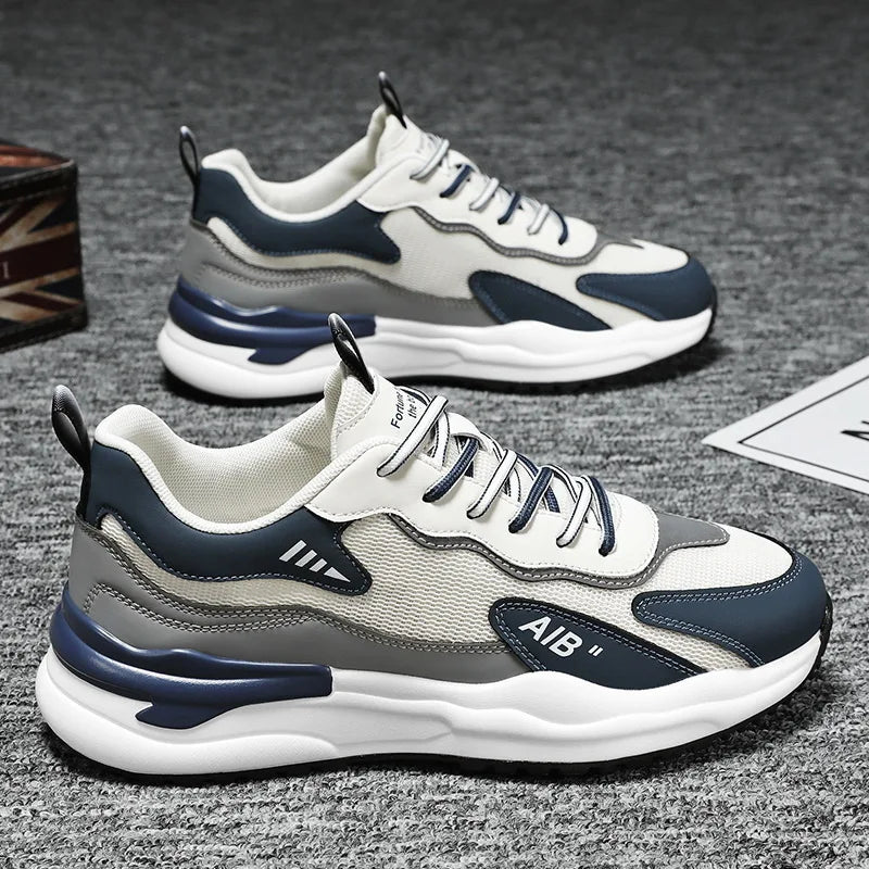 2025 Men's Shoes Autumn Sports Shoes Versatile Casual Shoe Running Anti Slip Height Increasing Dad Trendy Shoe Summer