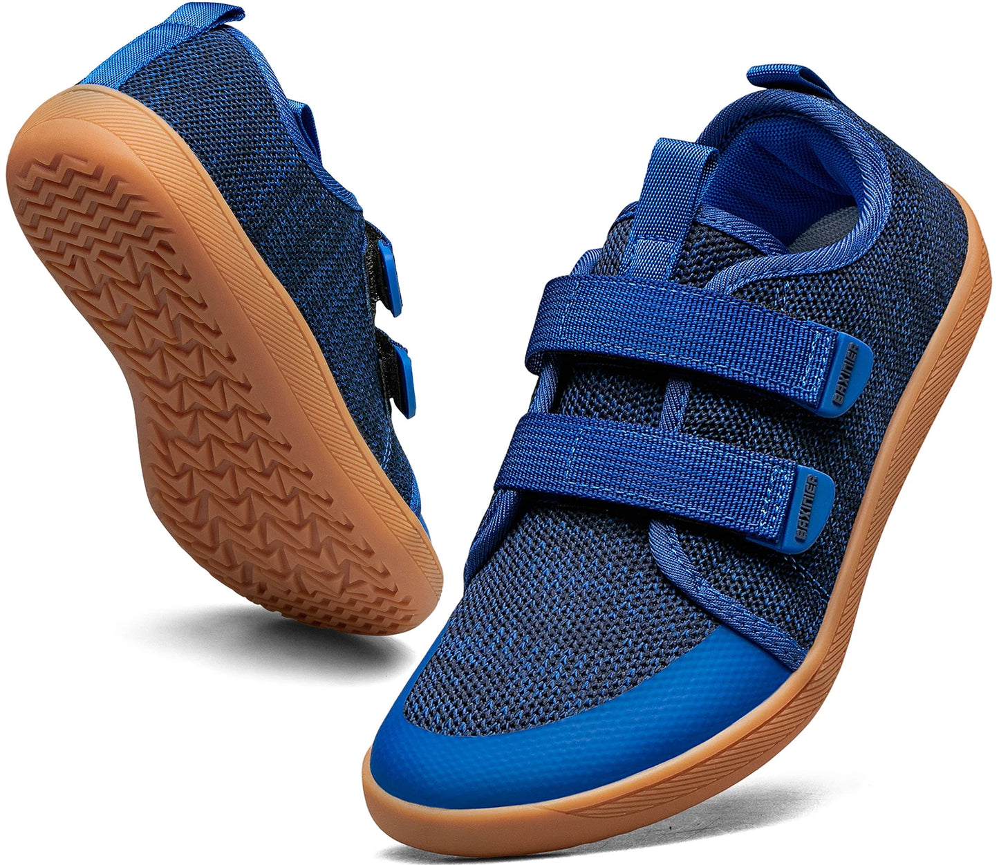 New Kids Barefoot Sneakers Girls Boys Fashionable Children's Shoes Wide Toe Breathable Knitted Mesh Sole Non Slip Walking Cross