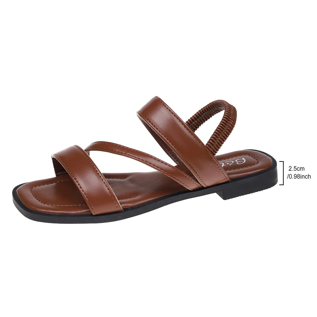 Trendy Flat Bottomed Sandals for Women 2024 New Casual, Simple and Versatile Beach Fashion Roman Sandals Zapatos De Mujer
