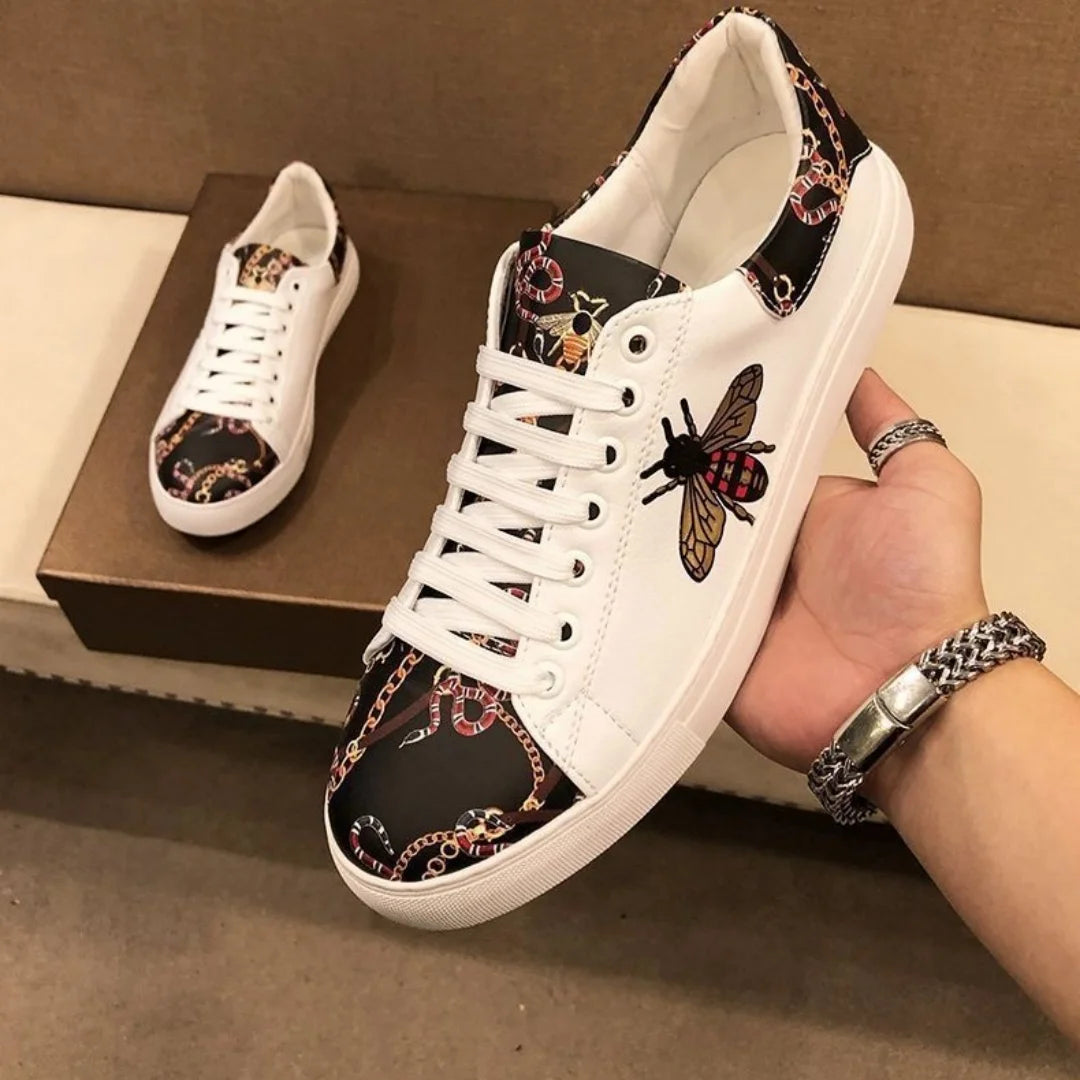 Men's Lac-up Sport Shoes outdoors Handmade Leather Casual Shoes Design Sneakers Man Comfortable Sports shoes