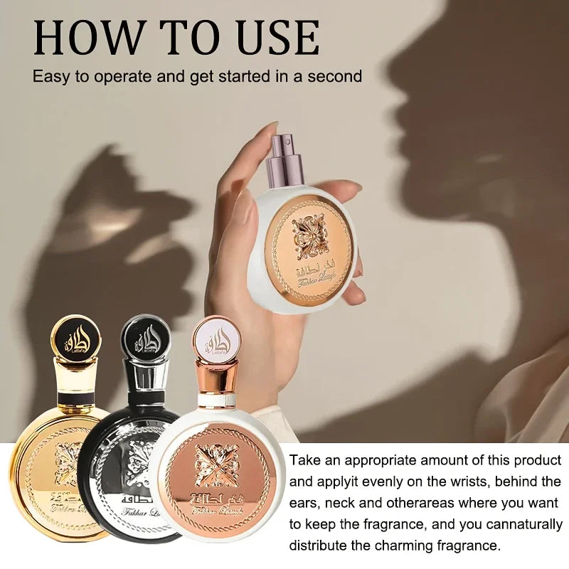 100ml Original Arab Perfumes High Quality For Unisex Spray Arabic Perfume Dating Lasting Fruity Fragrance Eau De Parfum Present