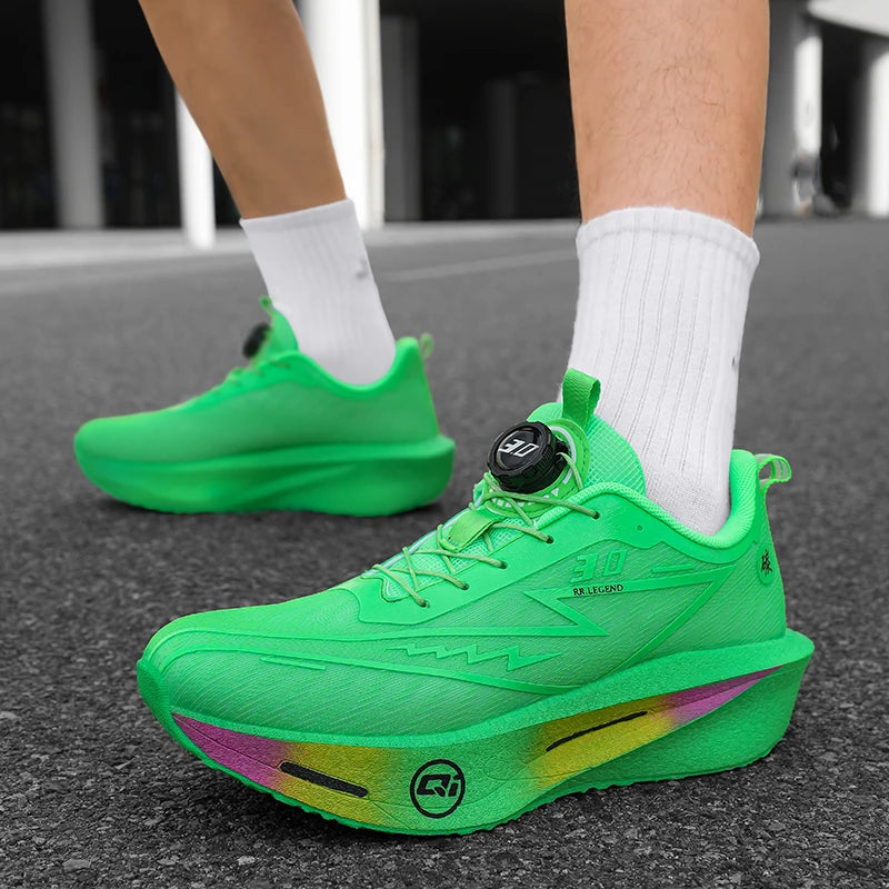 Men's Sports Shoes Sneakers Carbon Plate Running Shoes Male Marathon Racing Shock-absorbing Athletics Training Shoes for Women