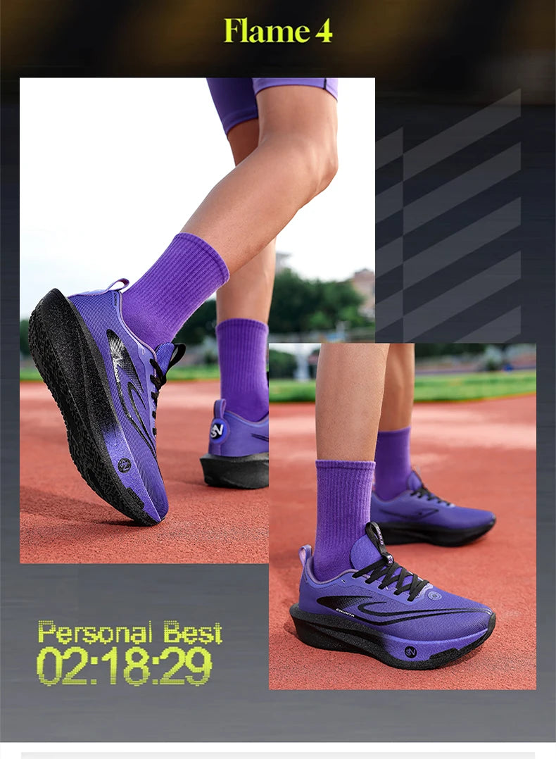 Running Shoes Men Carbon Plate Speciality Marathon Sports Breathable Lightweight Women's Comfortable Nonskid Leisure Sneakers