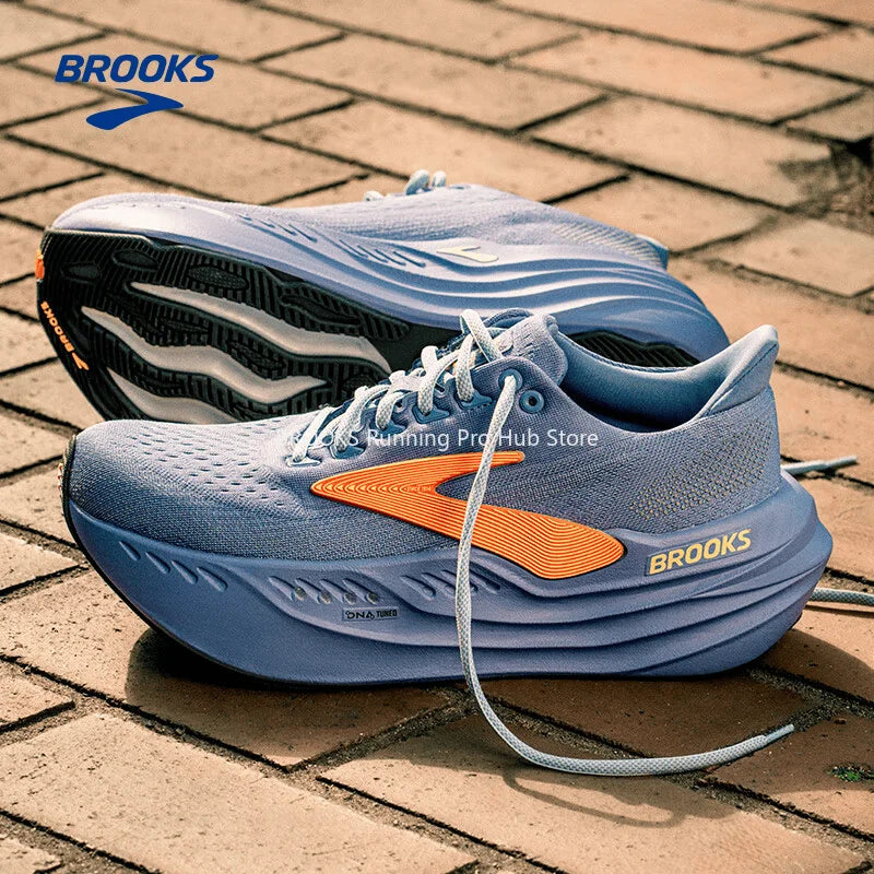 Original Brooks Men's Running Shoes Glycerin MaxMesh Breathable Design Non-slip Cushioned Women’s Casual Sneakers 1104471D026