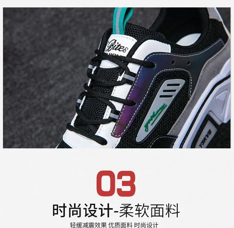 designer shoes men New Style Summer Breathable Wild Mesh Sports Casual Youth Increase Old Fashion Men's Shoes  sneakers