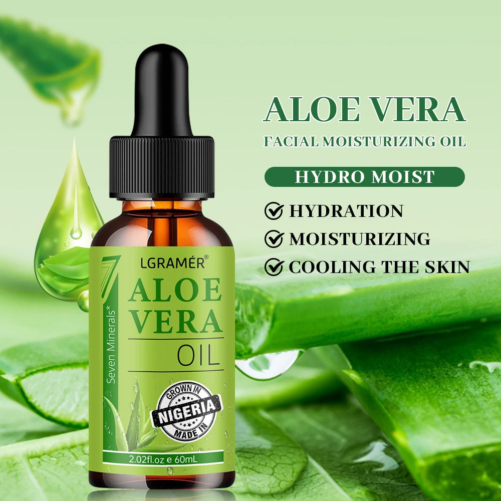 Aloe Facial Moisturizing Oil Keeps Skin Moist Tender Smooth Deeply Penetrates Improves Skin Texture Skin Care Essence